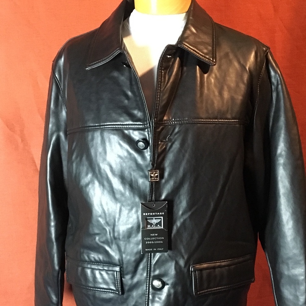 Tags still on Reportage Leather Jacket